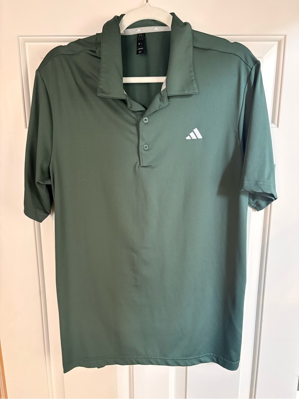 adidas Men's Olive Green Athletic Polo